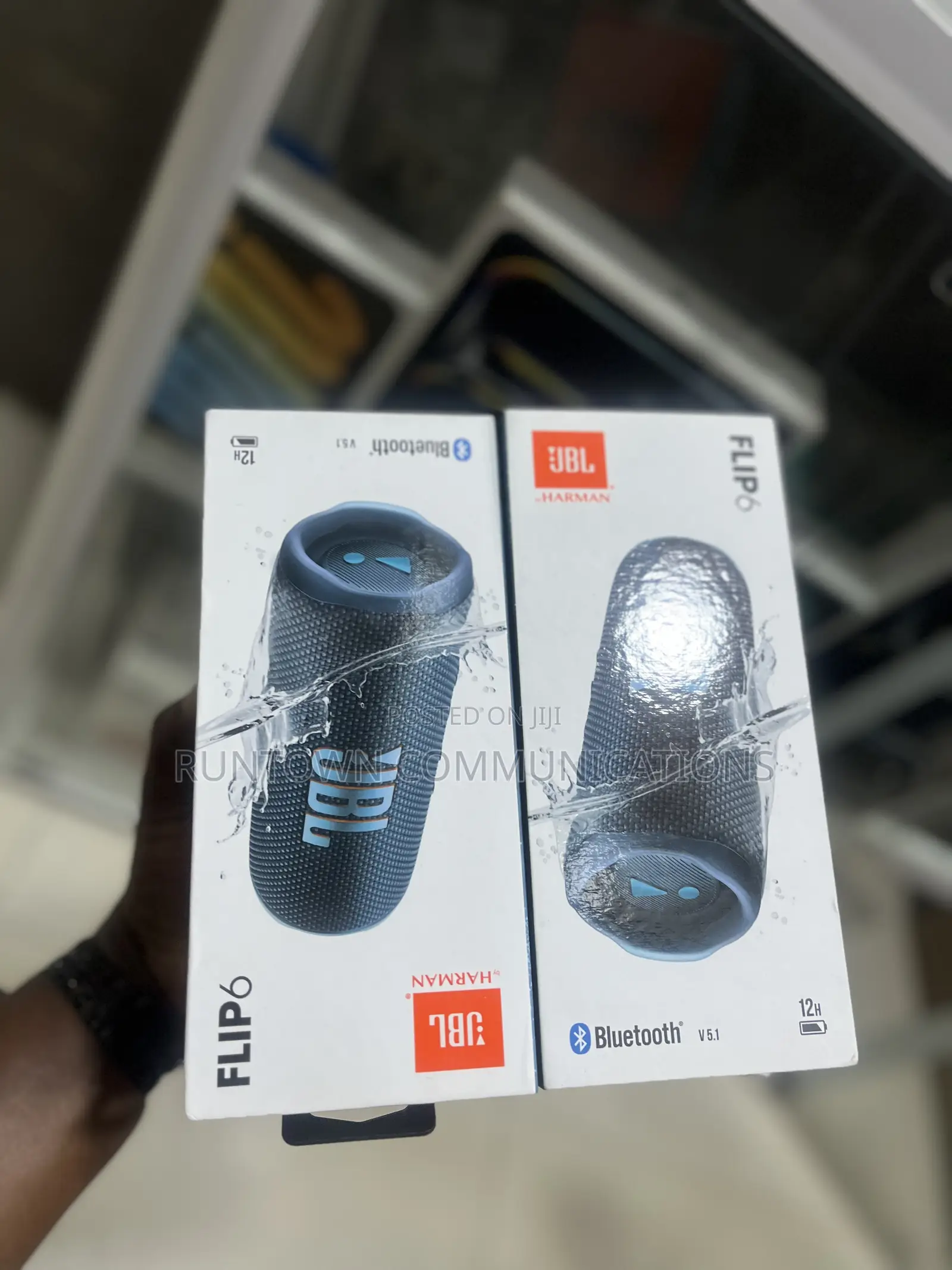 JBL Flip 6 Portable Waterproof Bluetooth Speaker (Blue)