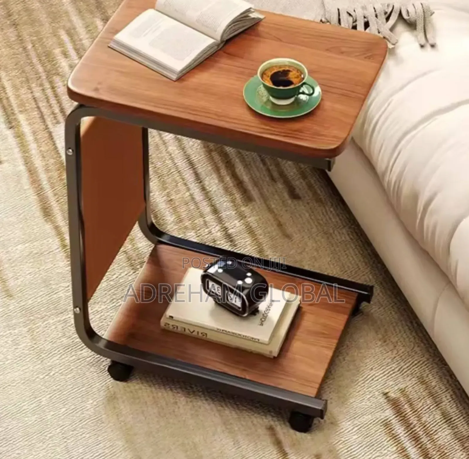 Nordic Style 2 Layer Coffee Table Rack Small Tea Table