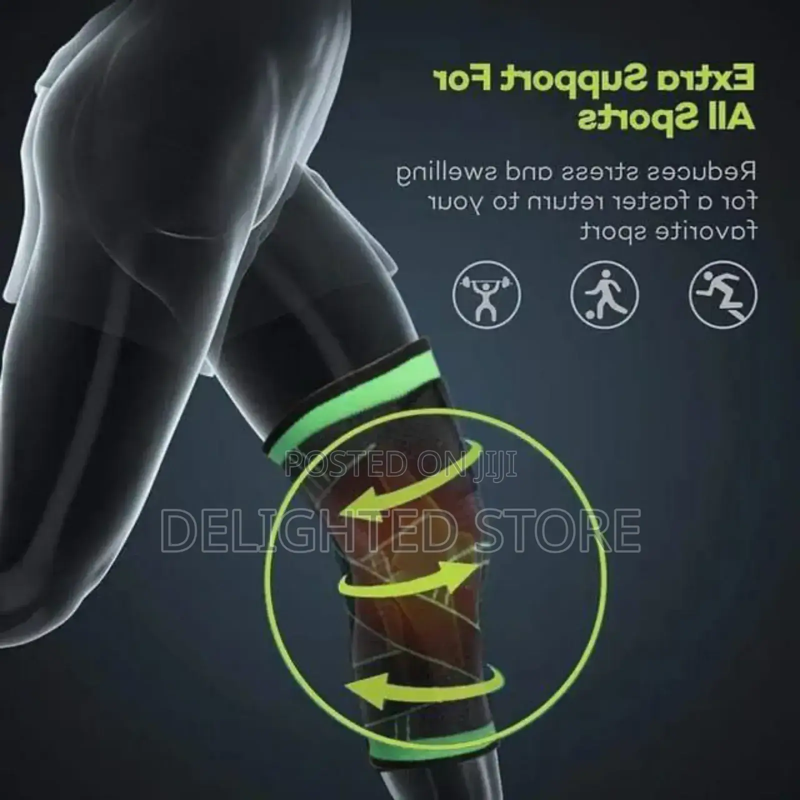 High Quality Arm/Knee Sleeve Support (Single Free Size)