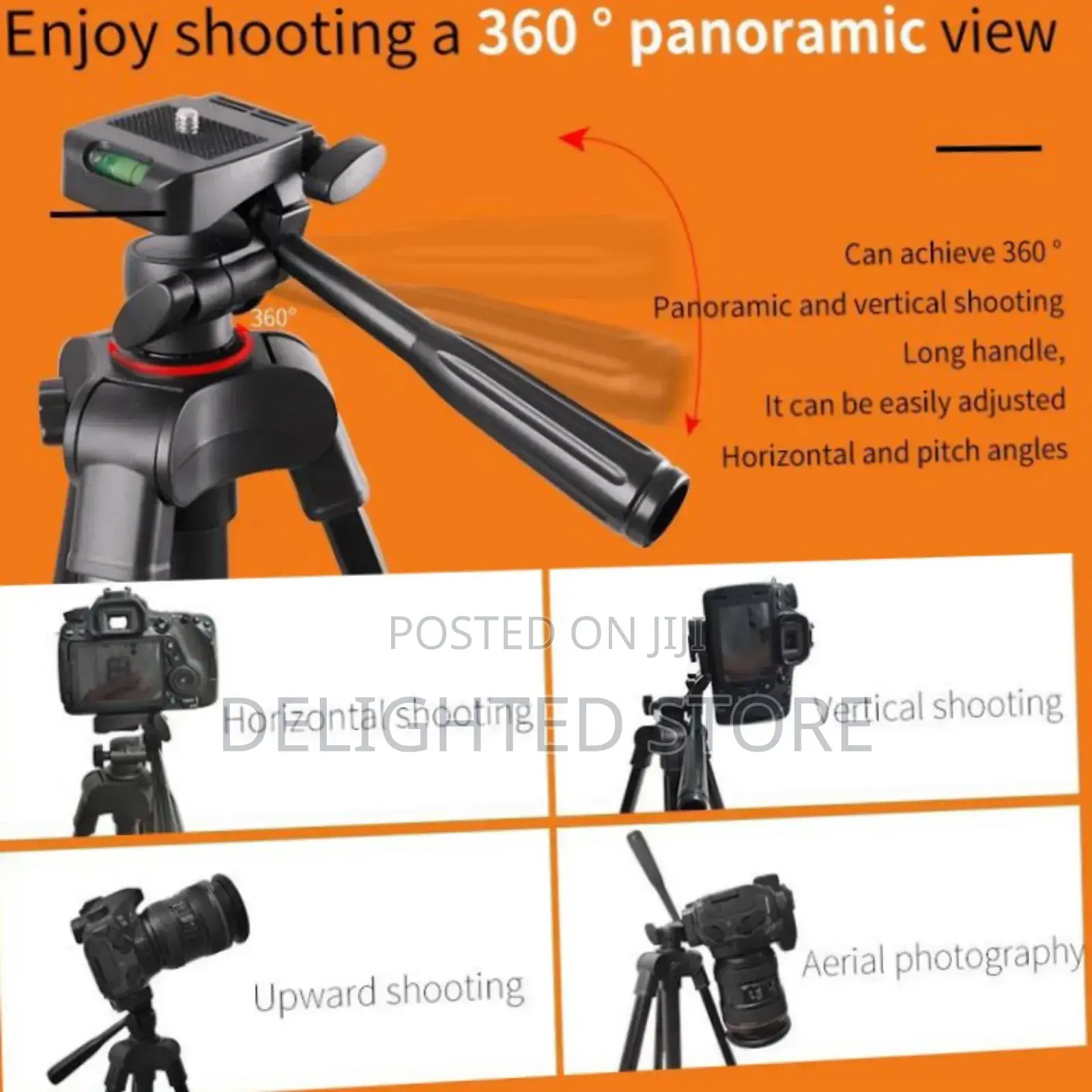 140cm Height Strong Iron Adjustable Camera Tripod Remote