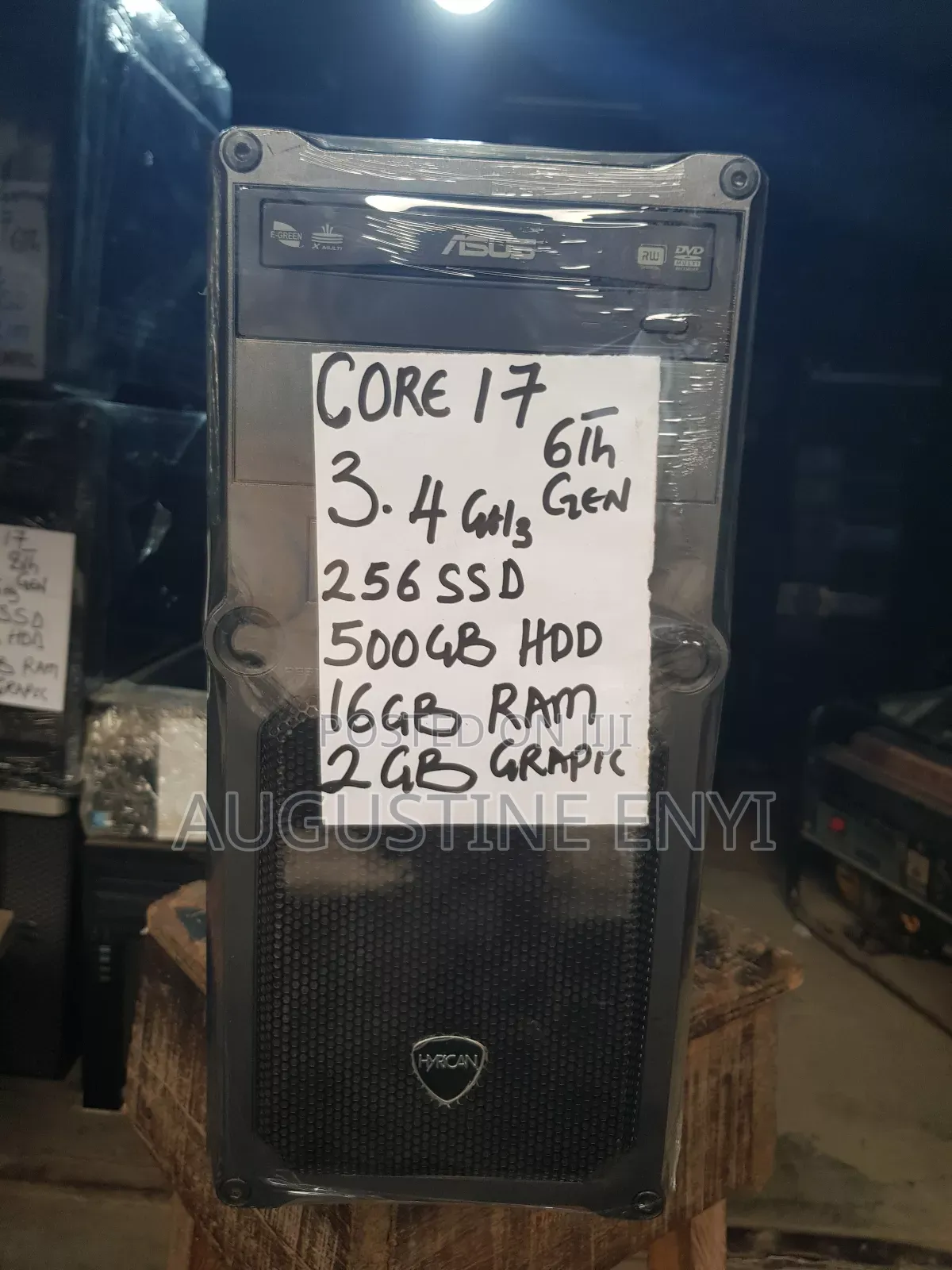 Desktop Computer Asus 16GB Intel Core I7 HDD+SSD 256GB