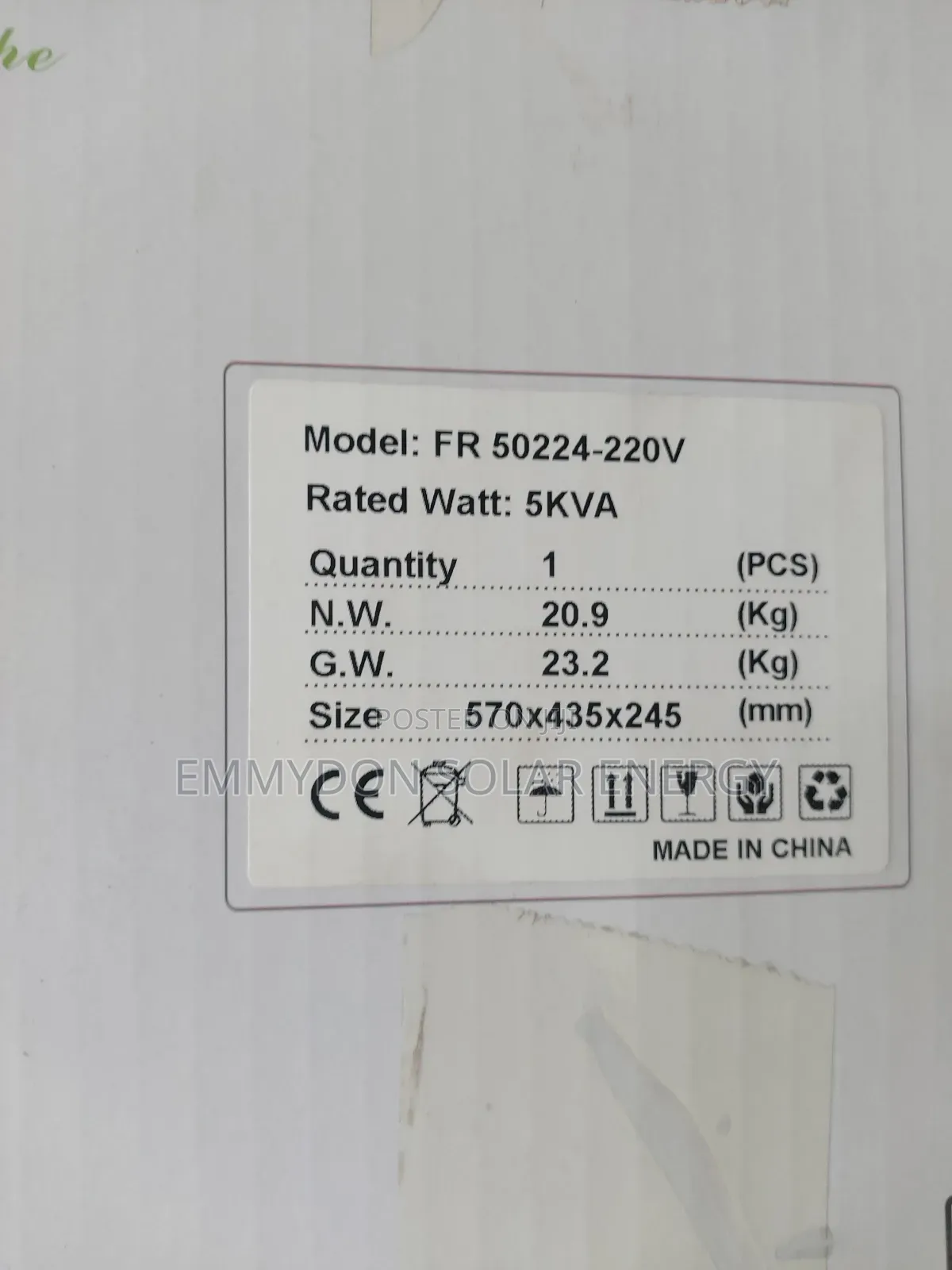 Foresolar Inverter 5kva 24V