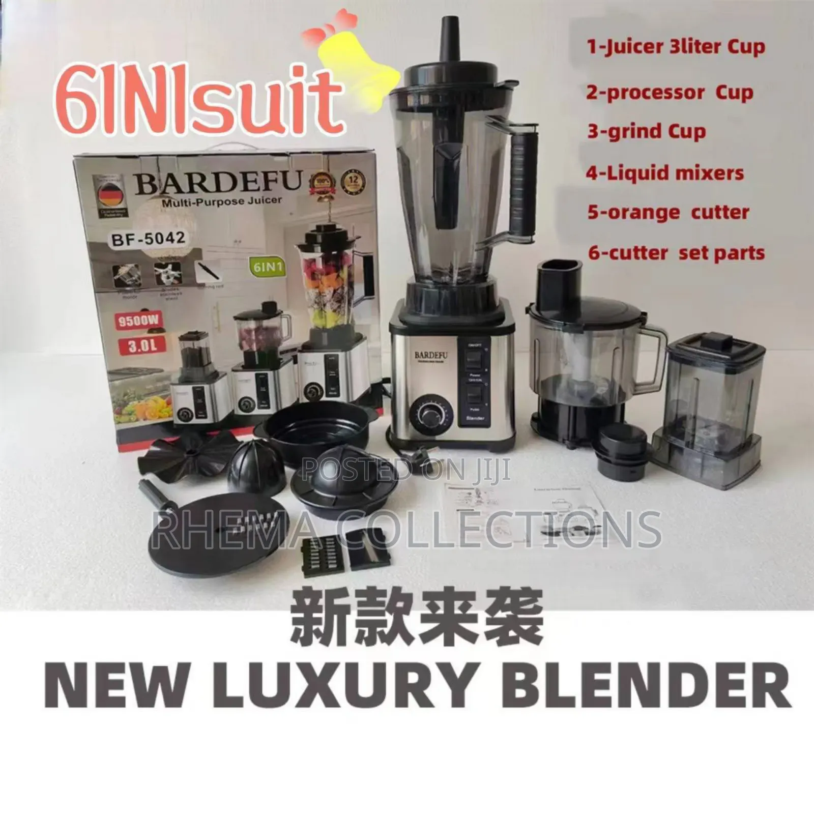 Model 5042 6in1 Bardefu Blender 9525 Copper Motor