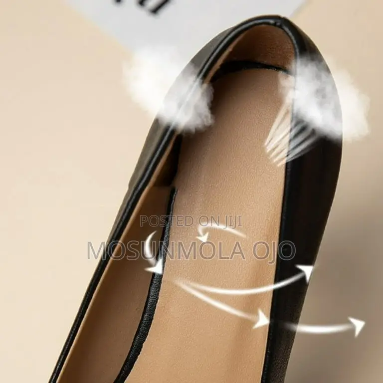Style Fashion High Heel Pointed Toe Thick Black Shoe - 40