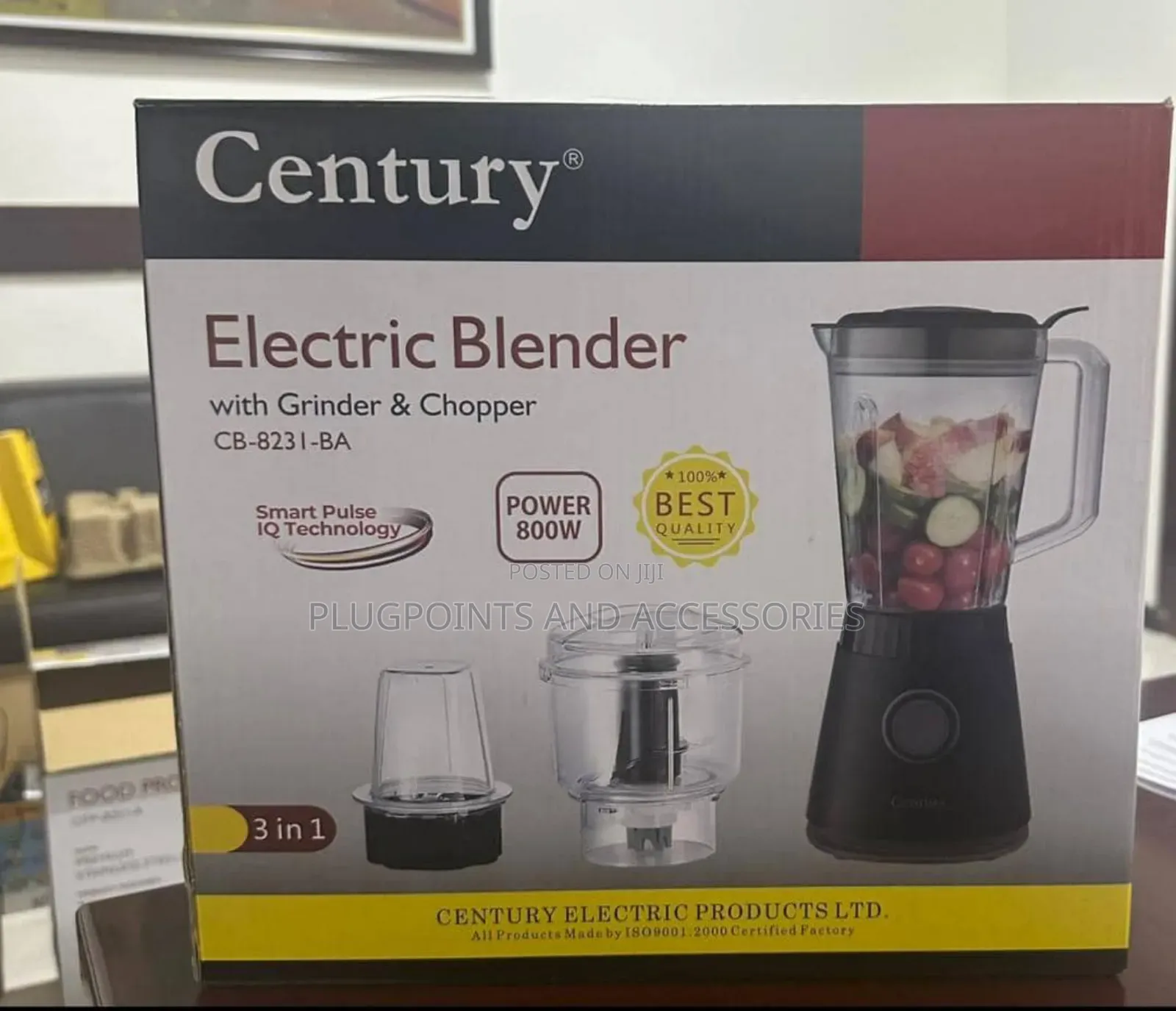 Century Blender With Grinder Chopper[3 in 1]-800w Clearance Sales