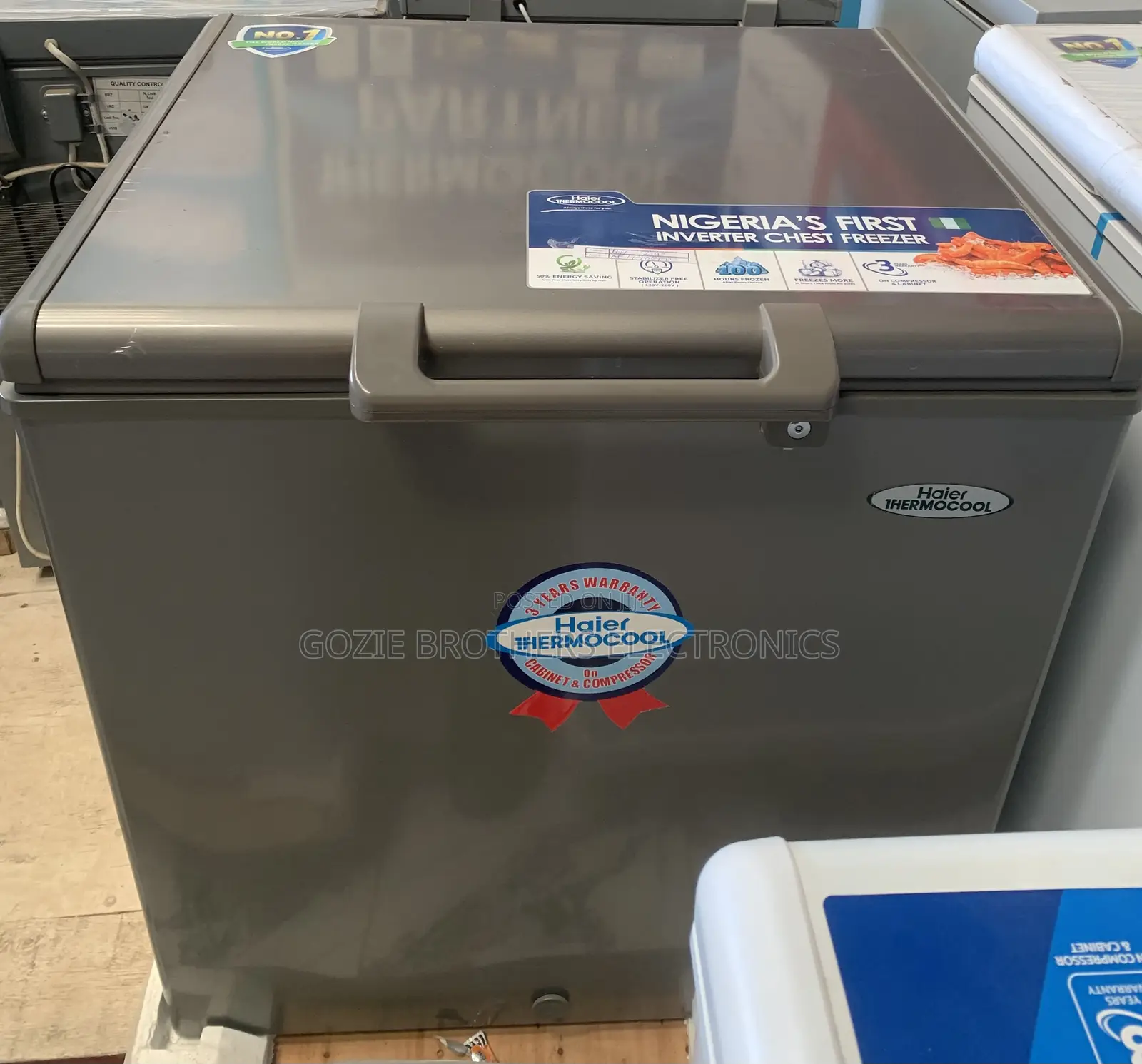 Haier Thermocool Chest Freezer 219 Liters (Silver Color)