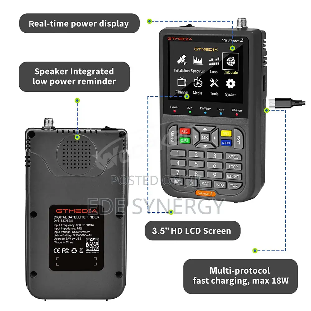 Gtmedia Finder 2 TV Signal Finder Meter -S/S2/S2x Signal