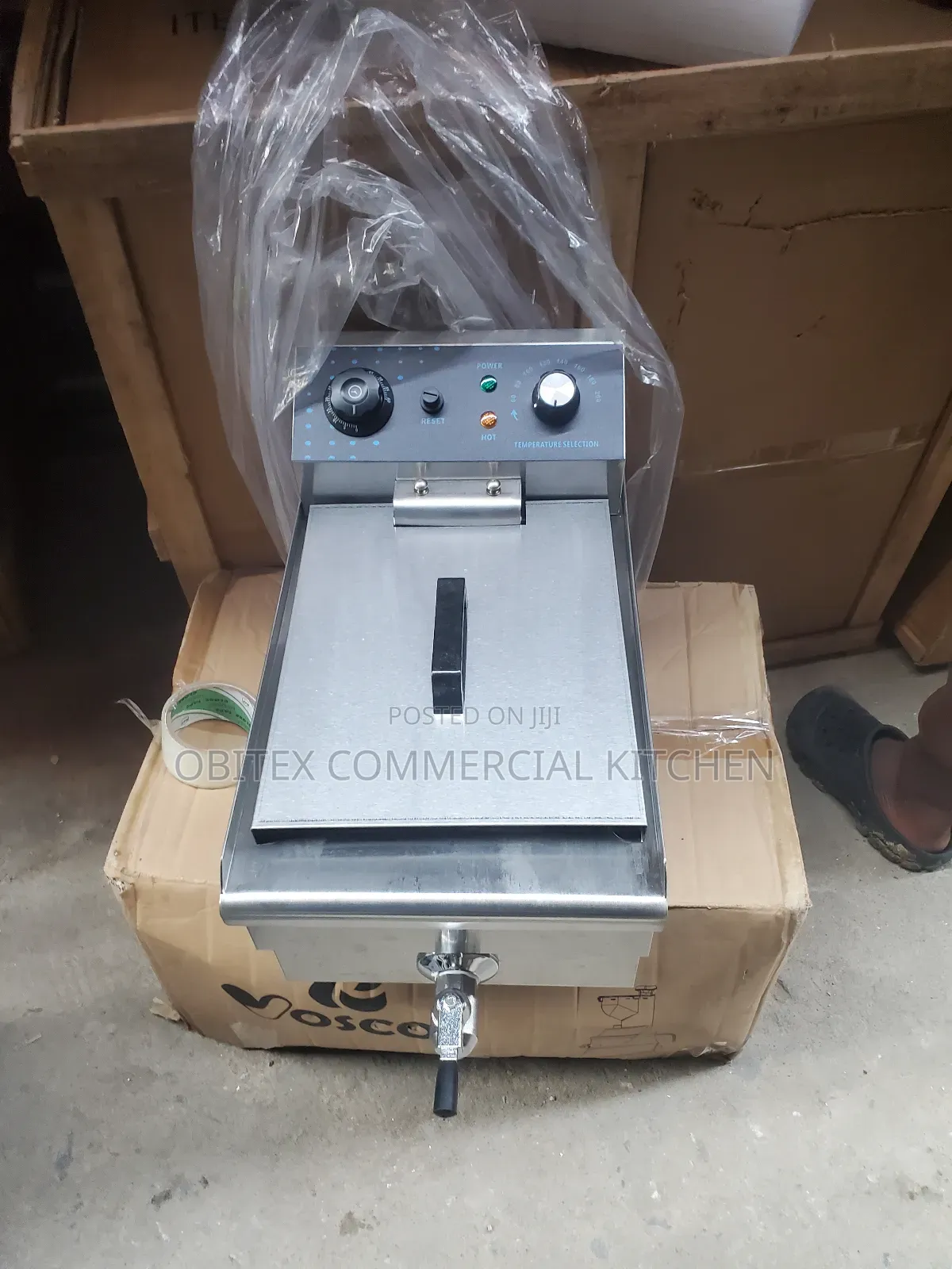 Commercial Electric Single Big Deep Fryer With Tap Is Available 4sales