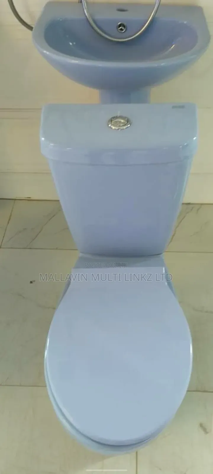 Colored Wc Toilet Seat and Pedestal Basin