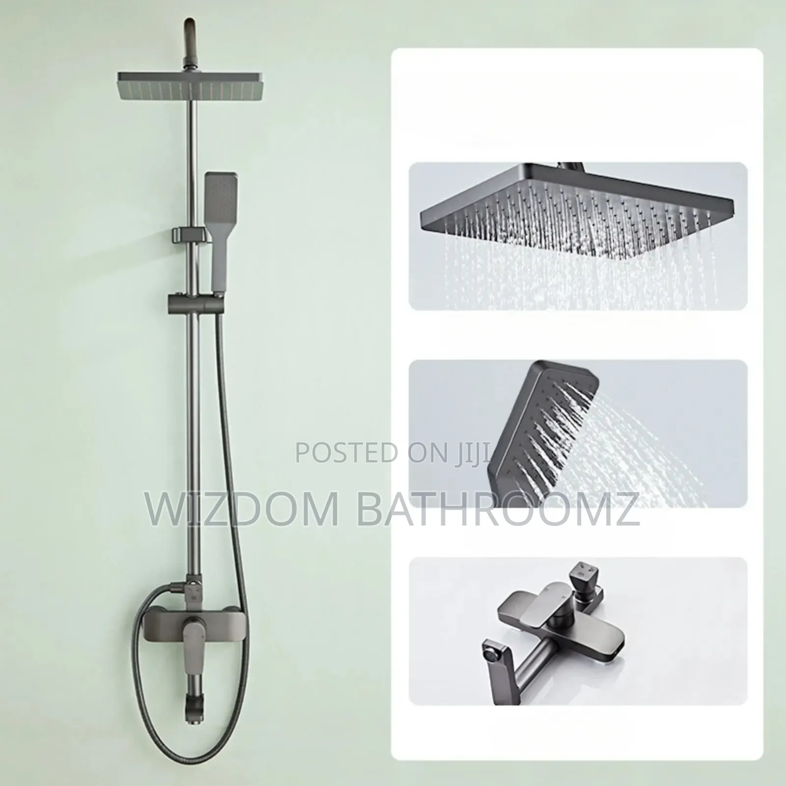 Black Executive Shower Set