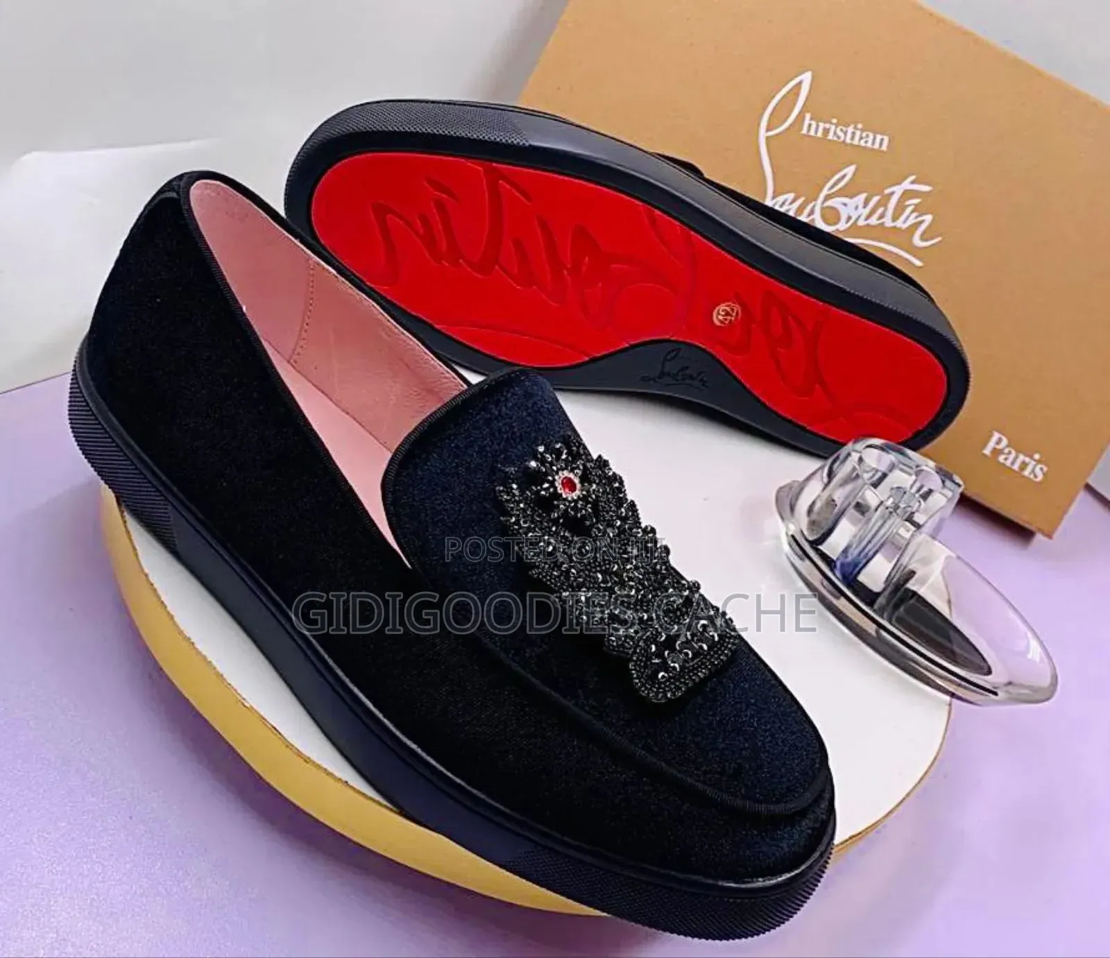 Embellished Flat Suede Shoes for Men