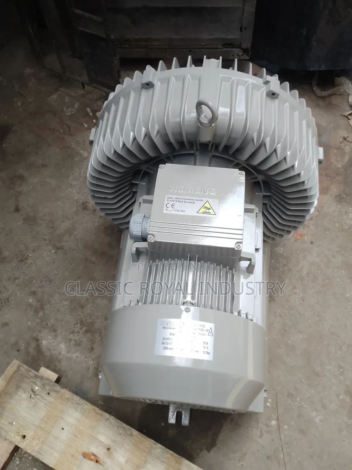 11 Kw Siemens Exhaust Blower 15 HP