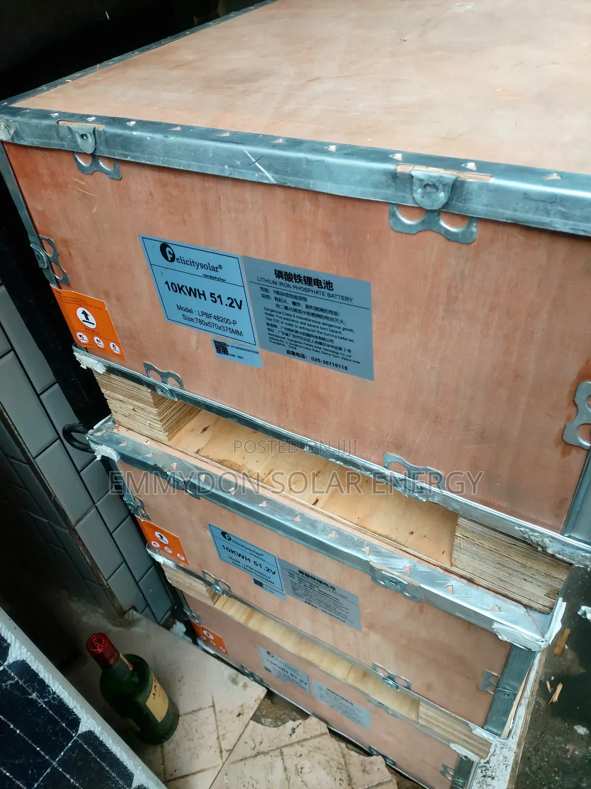 Original Felicity Lithium Iron Battery 10kwh 51.2v