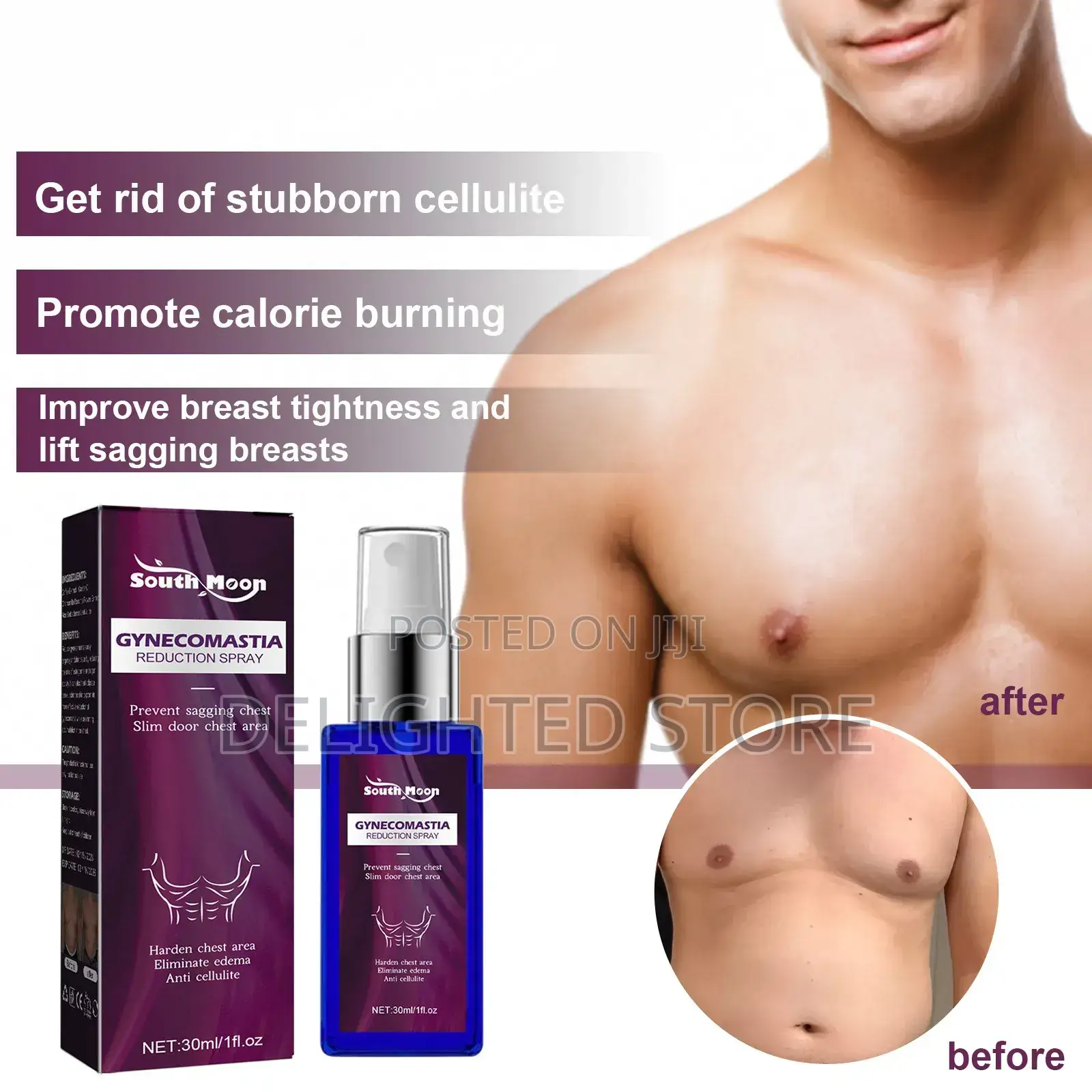 Gynecomastia (Men Chest) Firming Spray