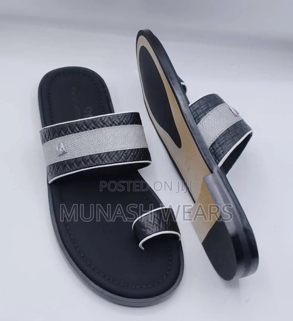 Original Leather Men Quality Slipers 40-46,Nationwide Dlvry