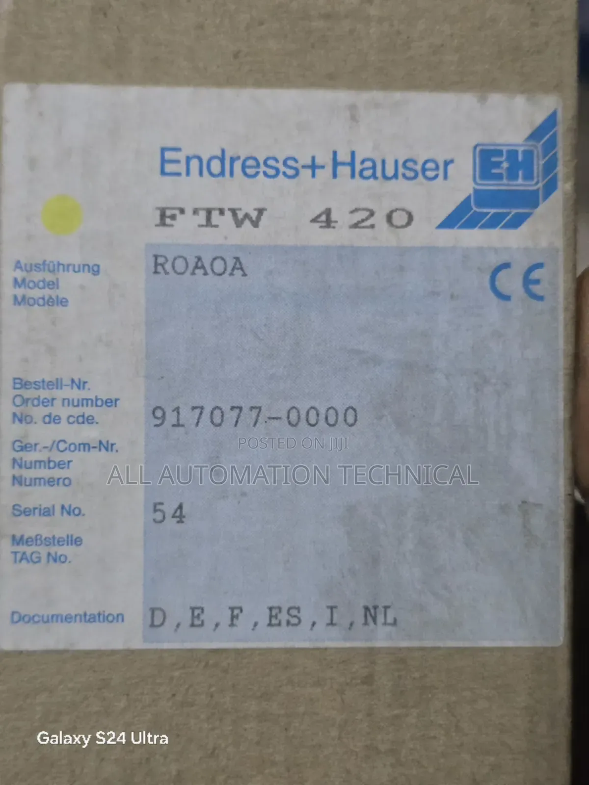 FTW 420 NIVOTESTER | Endress | Transmitter Level Limit
