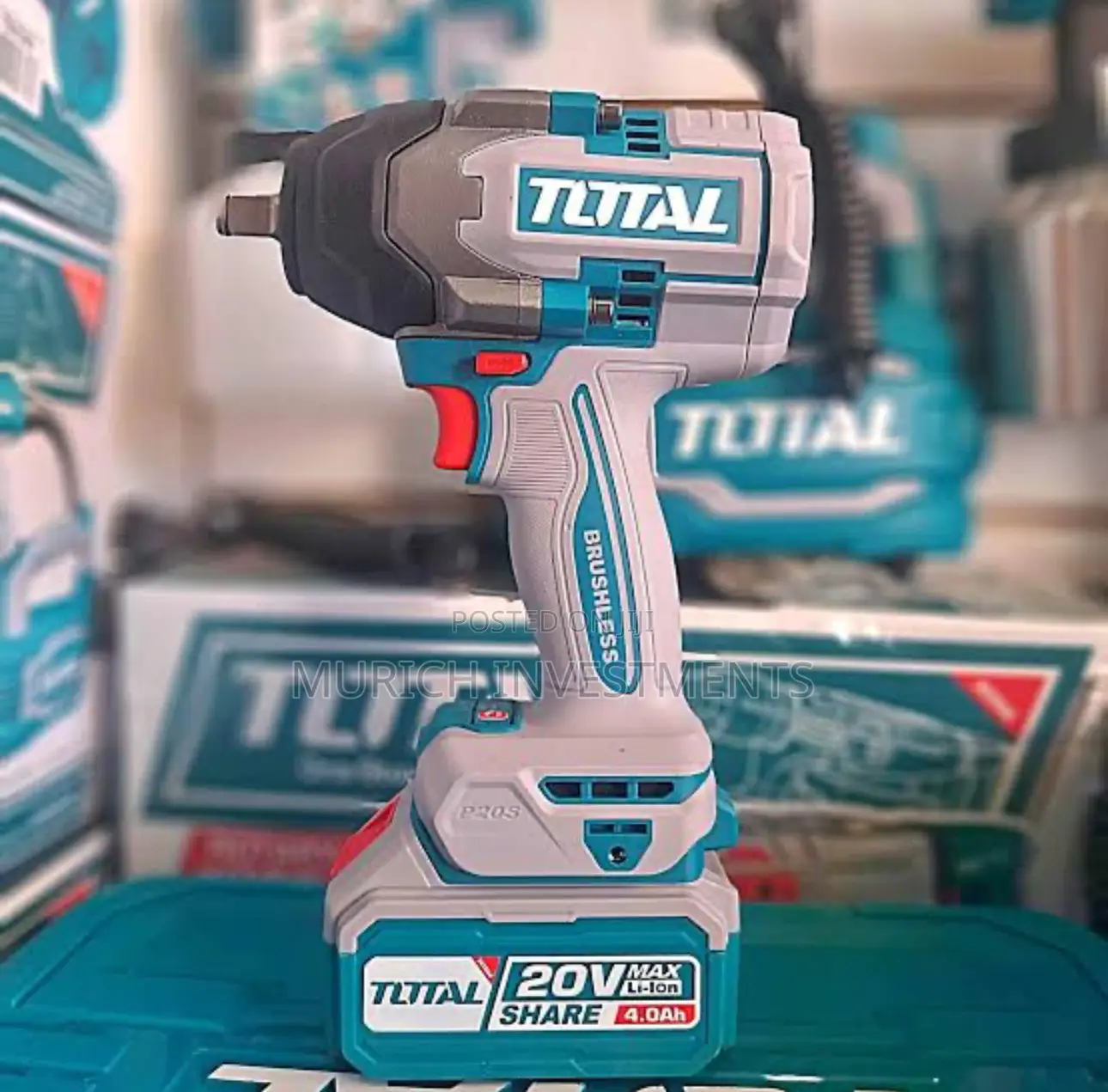 TOTAL TIWLI2085 Li-Ion Impact Wrench 1/2” 850nm