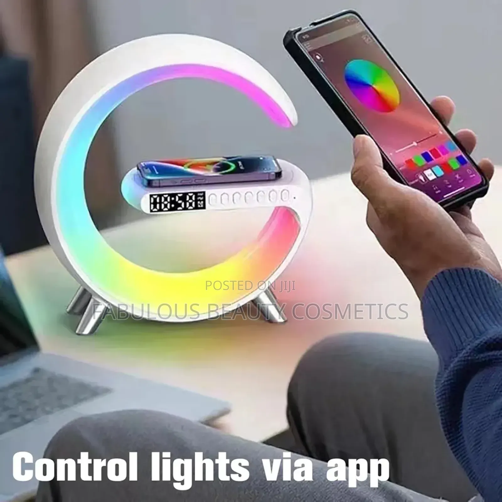 Wireless Charging Atmosphere Lamp Bluetooth Speaker.