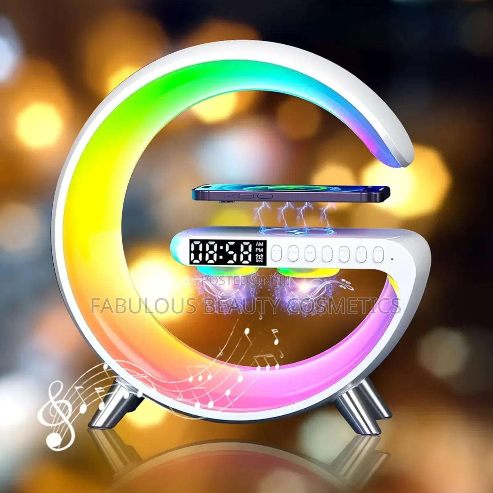 Wireless Charging Atmosphere Lamp Bluetooth Speaker.