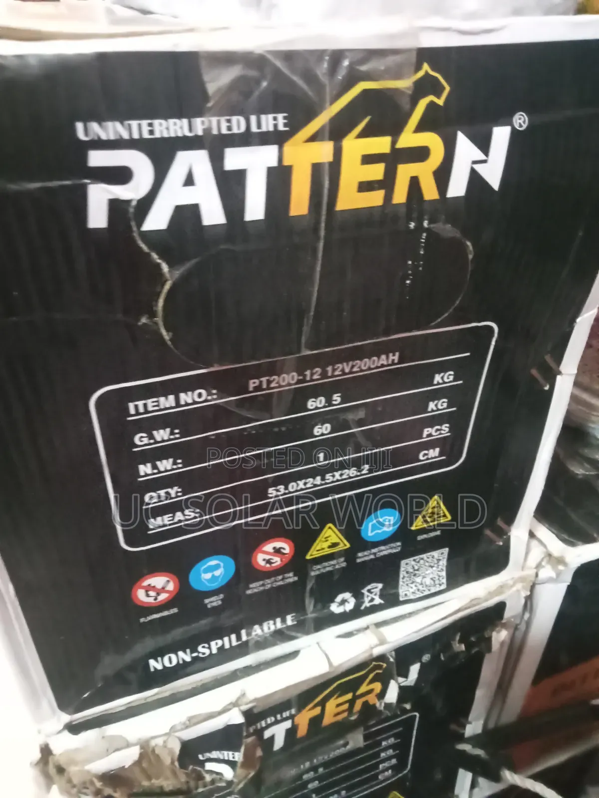 Pattern 200ah 12v Deep Cycle