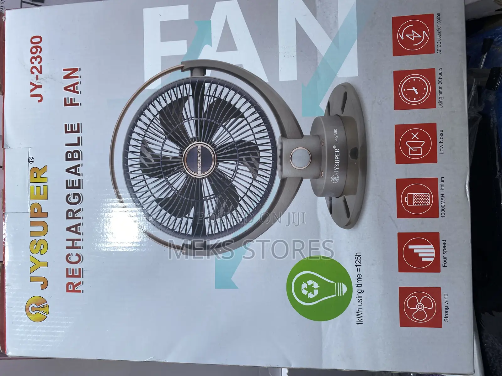 Jysuper Rechargeable Fan JY-2390
