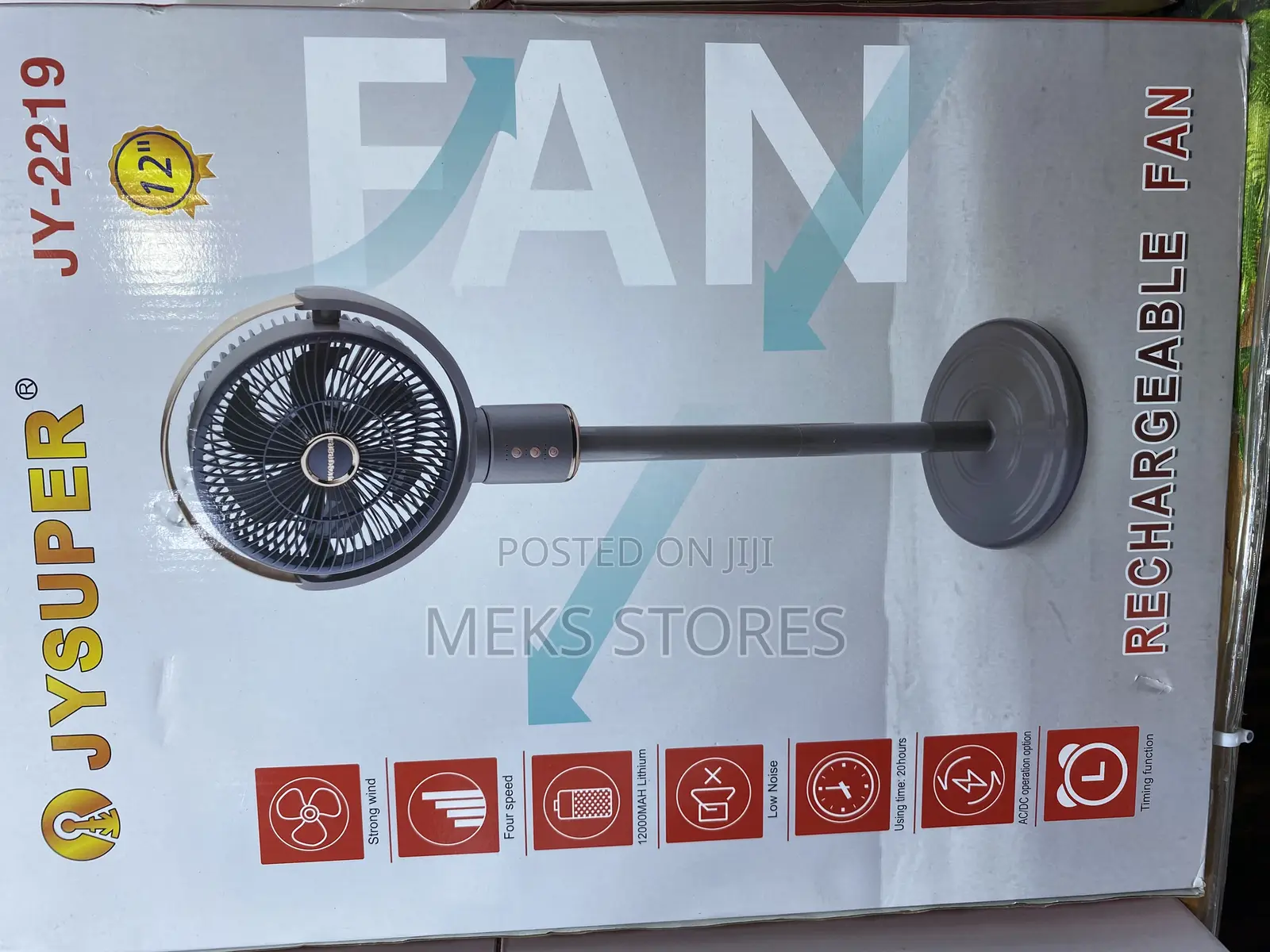 Jysuper Rechargeable Fan Jy-2219