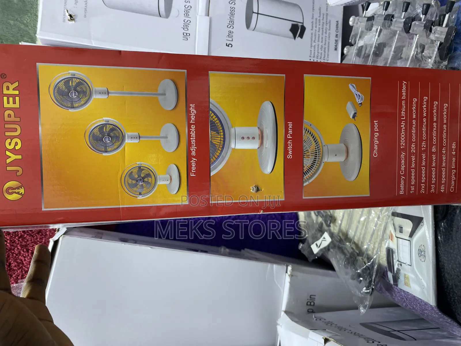 Jysuper Rechargeable Fan Jy-2219
