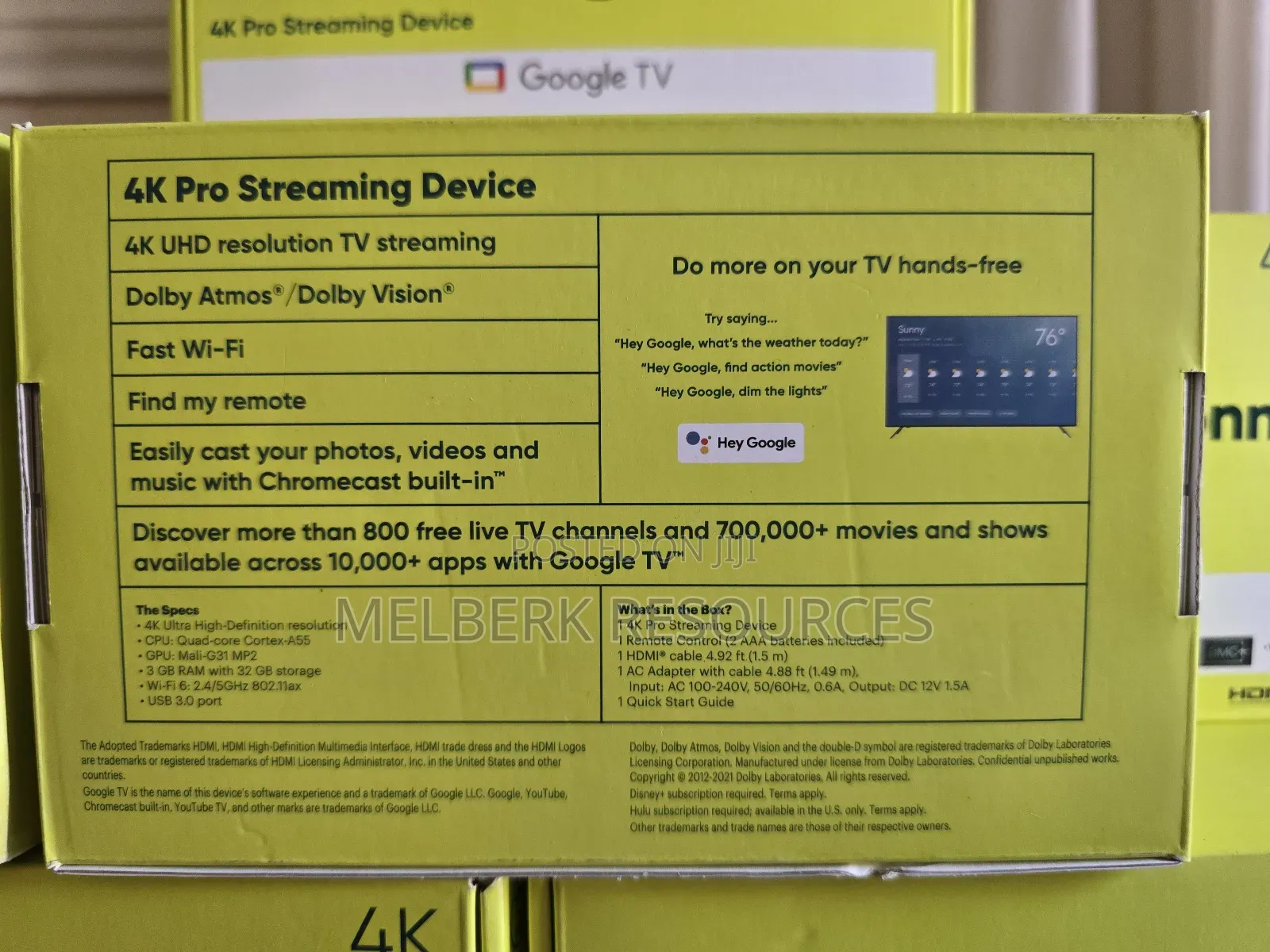 Onn by Walmart Google TV Box Pro (New, 2024), UHD