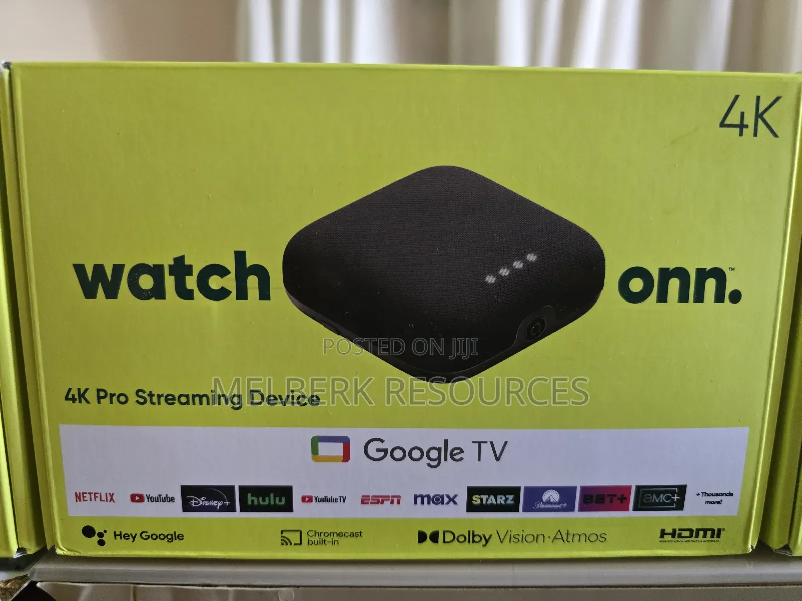 Onn by Walmart Google TV Box Pro (New, 2024), UHD