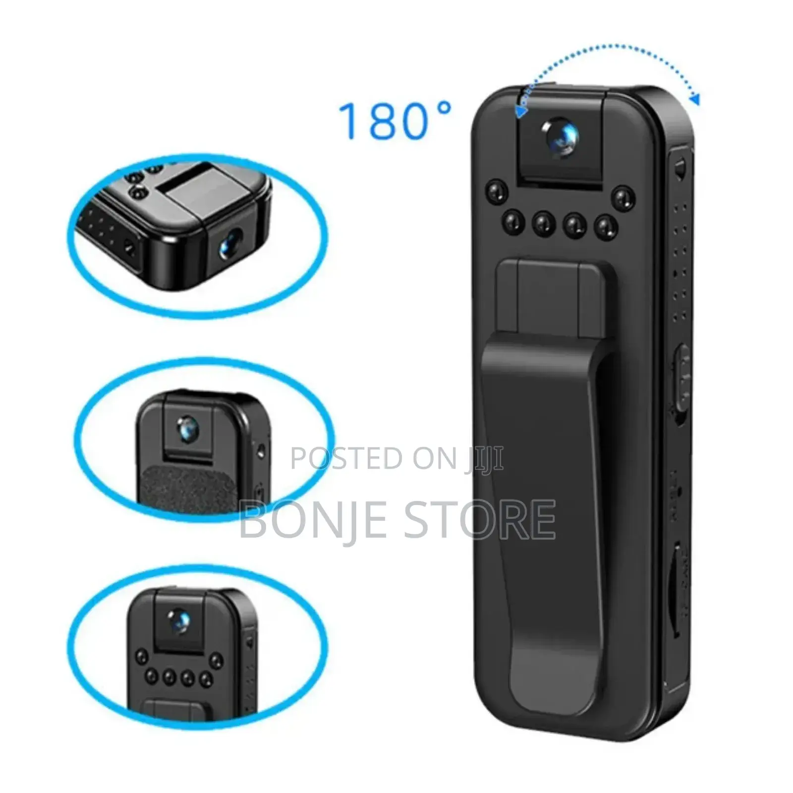 180° HD Mini Camera With Night Vision 1080p - Rechargeable