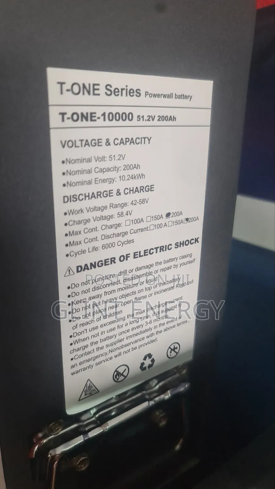 10.24kwh 51.2v Taico Lithium Battery