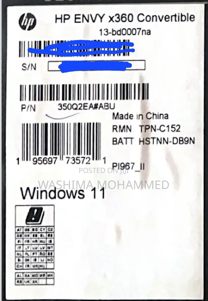 New Laptop HP Envy X360 8GB Intel Core I5 SSD 512GB