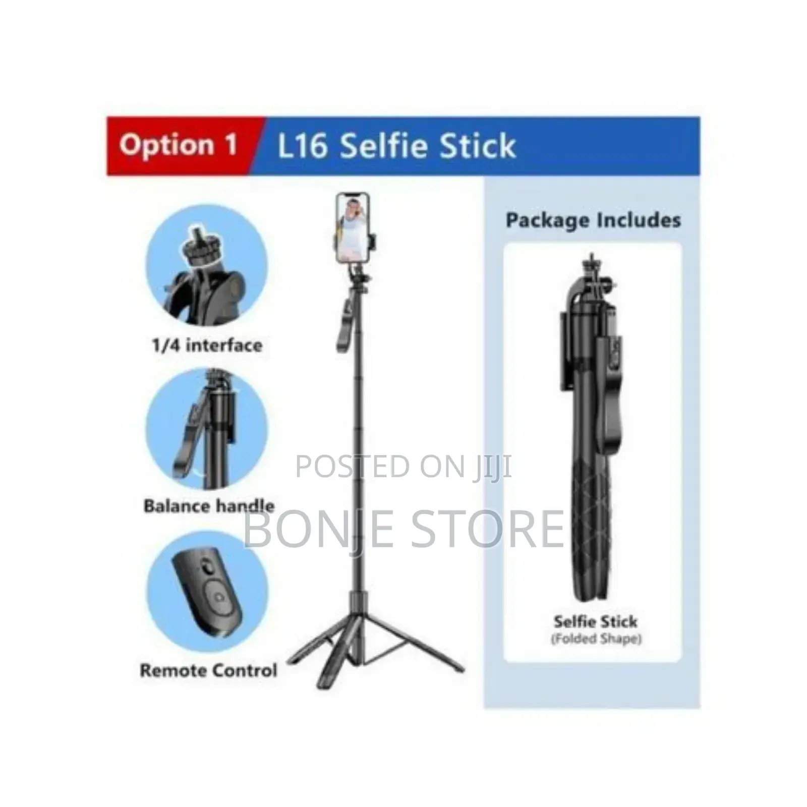 L16 Wireless Selfie Stick Tripod Stand Foldable Mono 1530mm