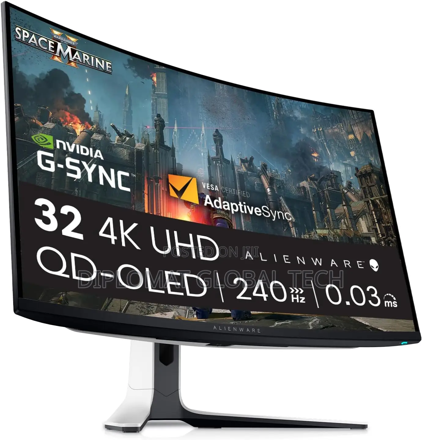 Dell Alienware Aw3225qf 32 Inch Uhd Curved Monitor