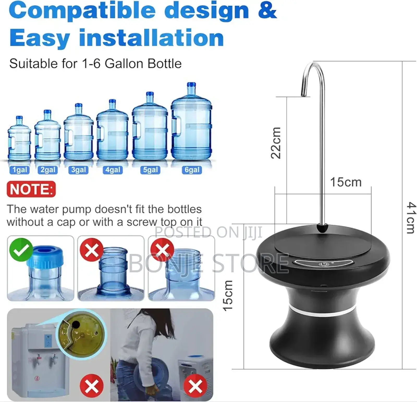 Rechargeable Automatic Water Dispenser Pump