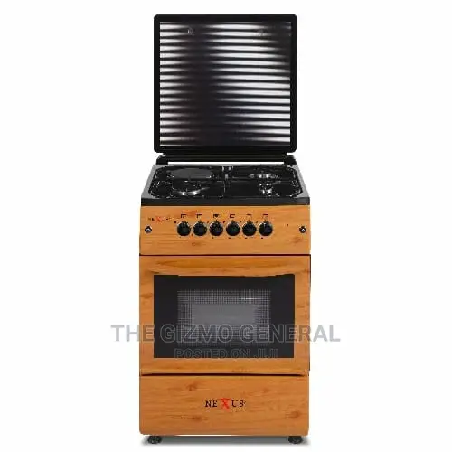 Nexus 50x60 Cooker - 3gas+1electric - Wood Finish
