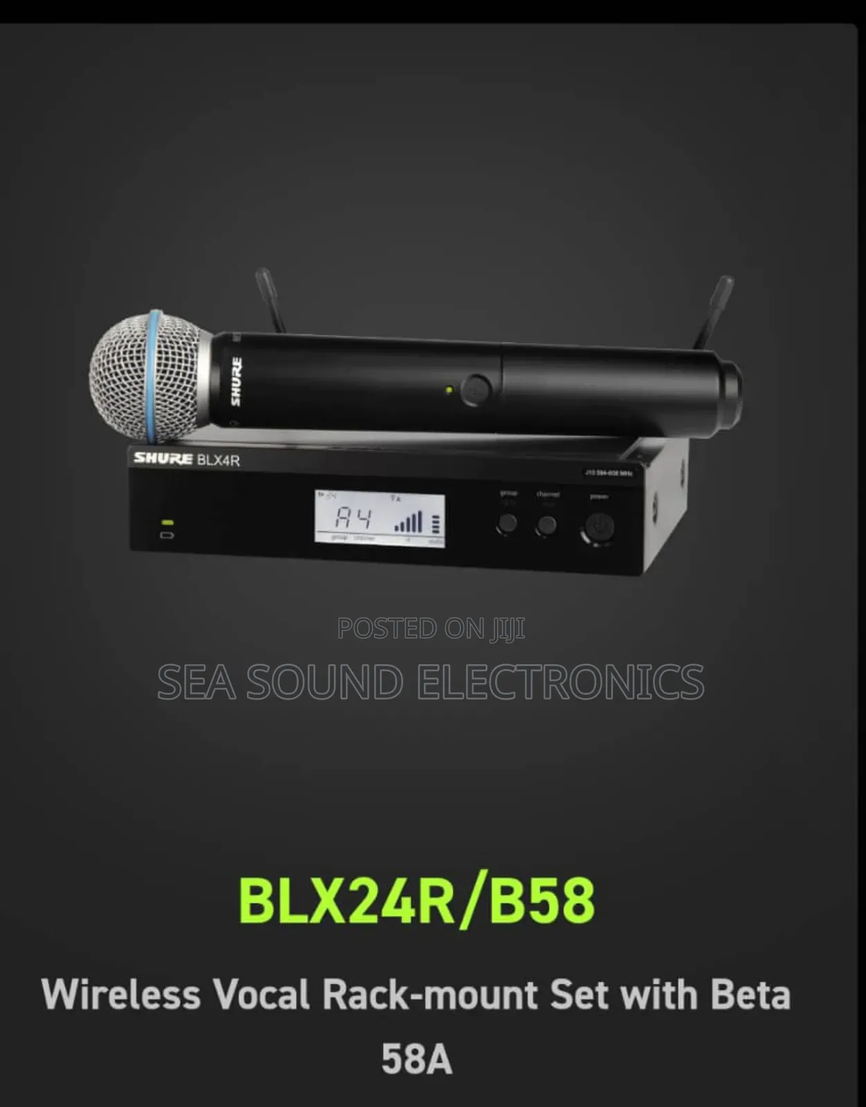 Original Shure Wireless Microphone Model Blx24r B 58