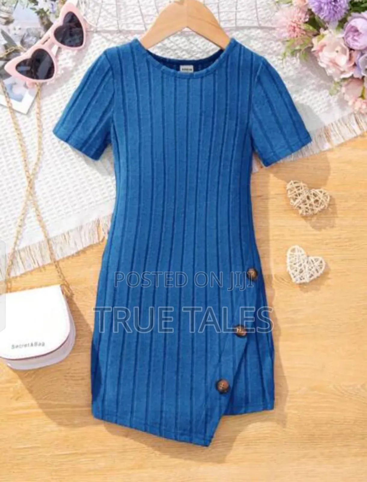 Stretchy Girls' Dress Ages 4 to 8 Years