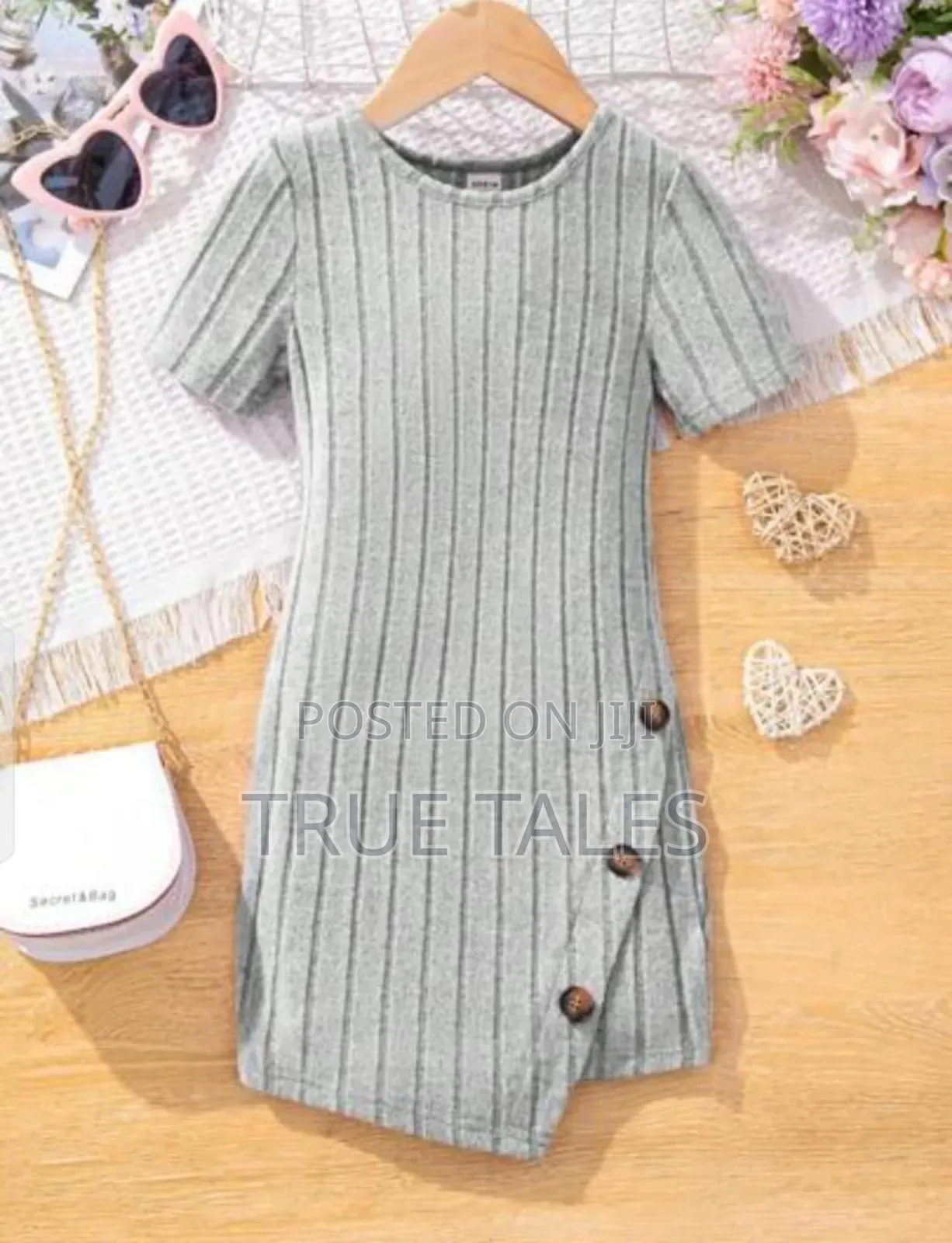 Stretchy Girls' Dress Ages 4 to 8 Years
