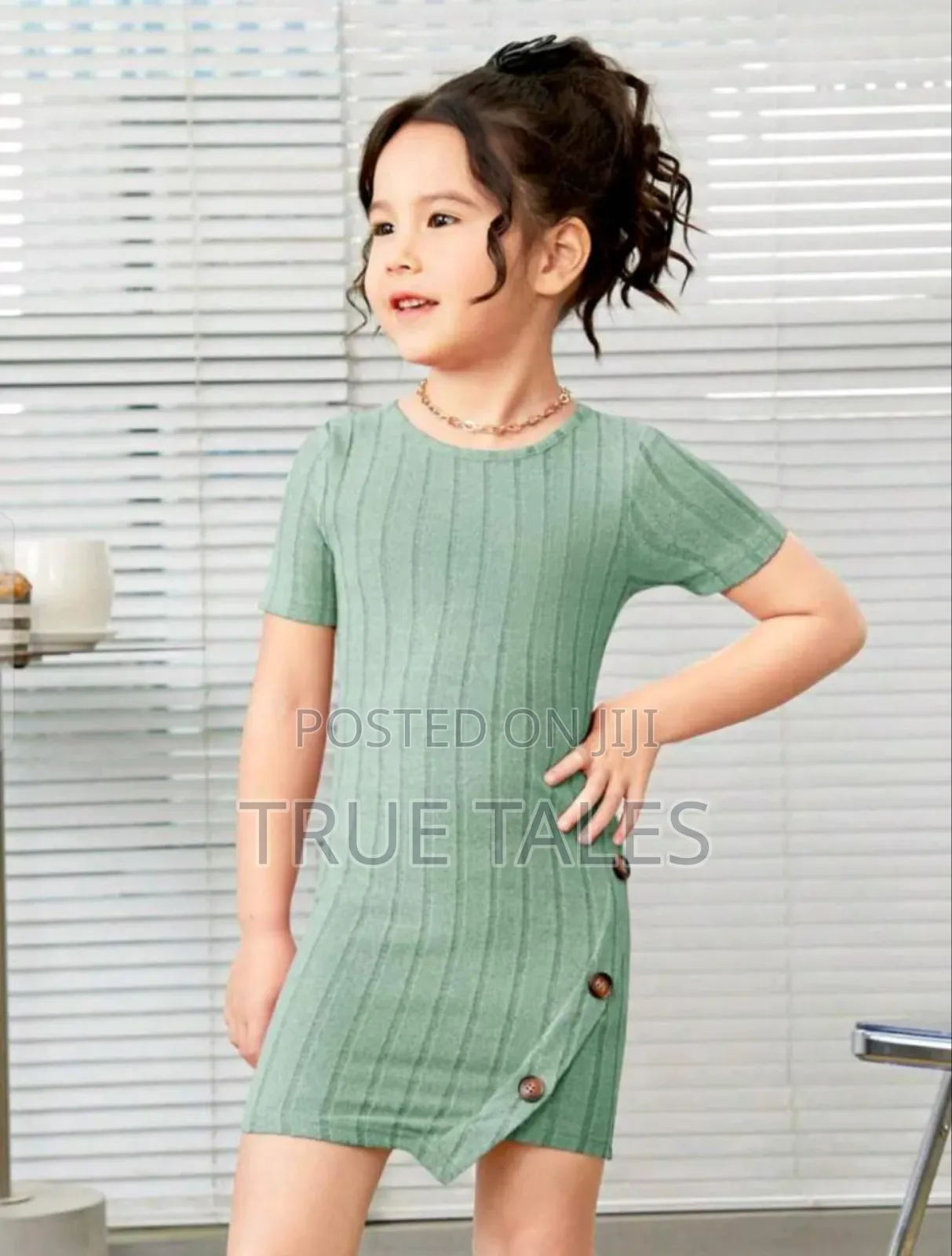 Stretchy Girls' Dress Ages 4 to 8 Years