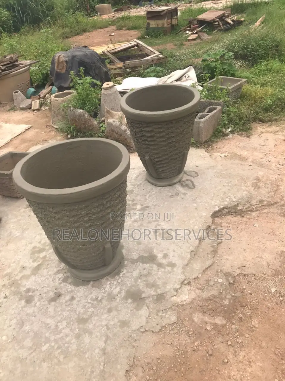 Concrete Big Pot for Flowers, Herbs for Hotel, School, Homes