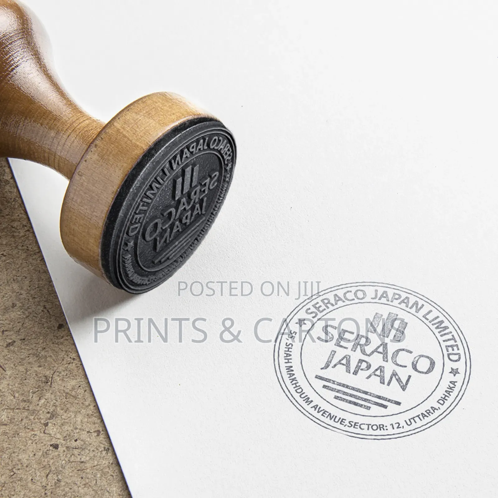 Wooden Handle Stamp and Seal