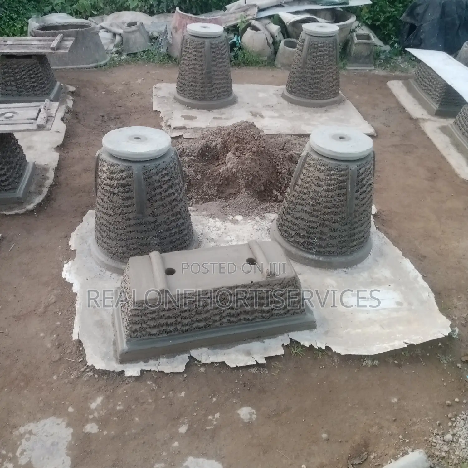Elevate Your Space With Our Durable Concrete Planter Pots!