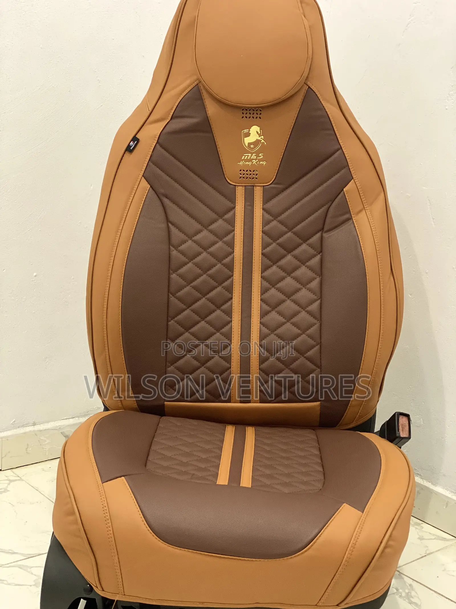Brown Color Leather Car Seat Cover