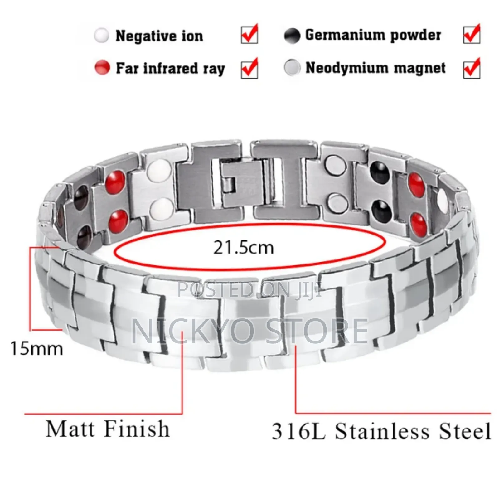 Healing Magnetic Titanium Bio Energy for Men Blood Pressure