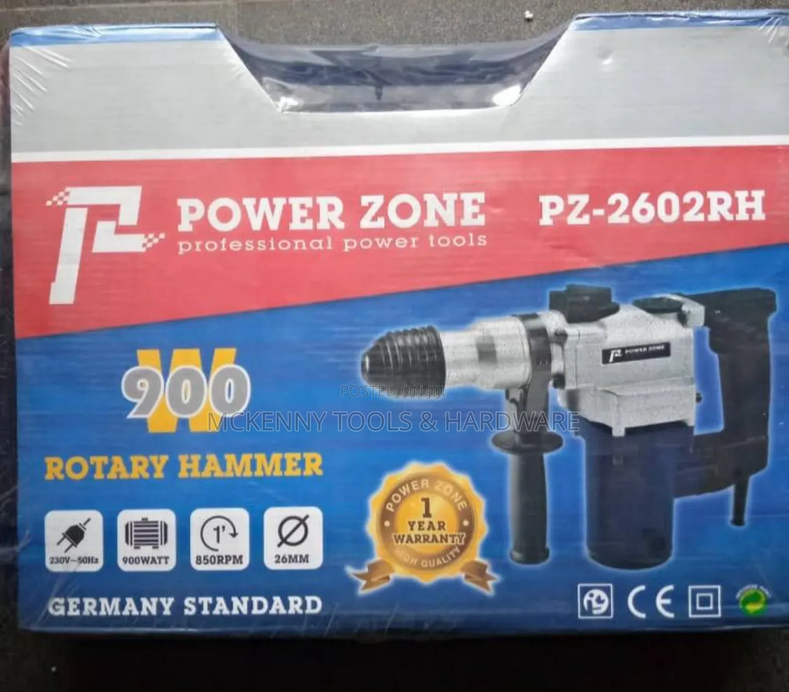 Power Zone Rotary Hammer 230v-50hz 900watt
