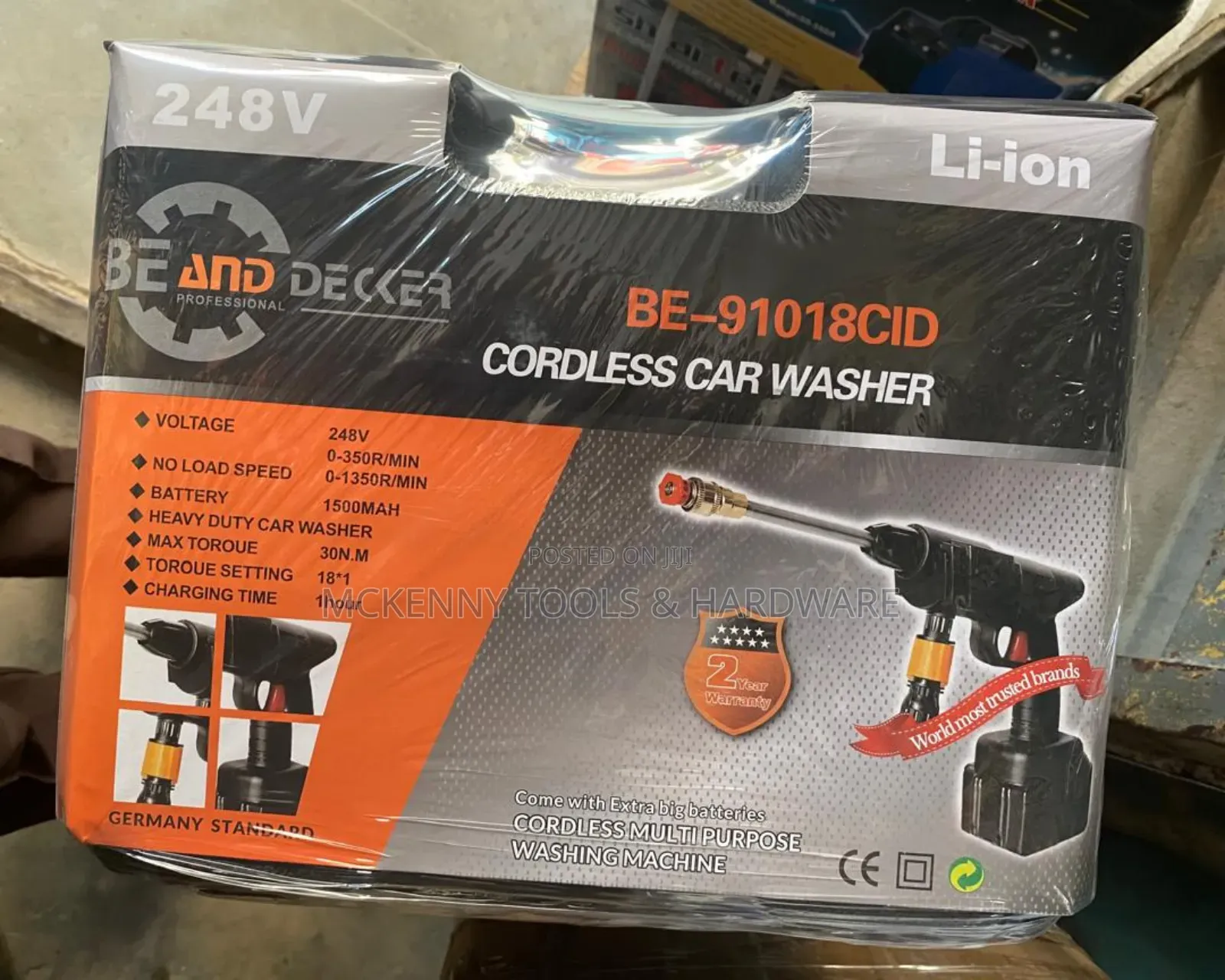248V Li-Ion Be and Decker Professional Pressure Washer