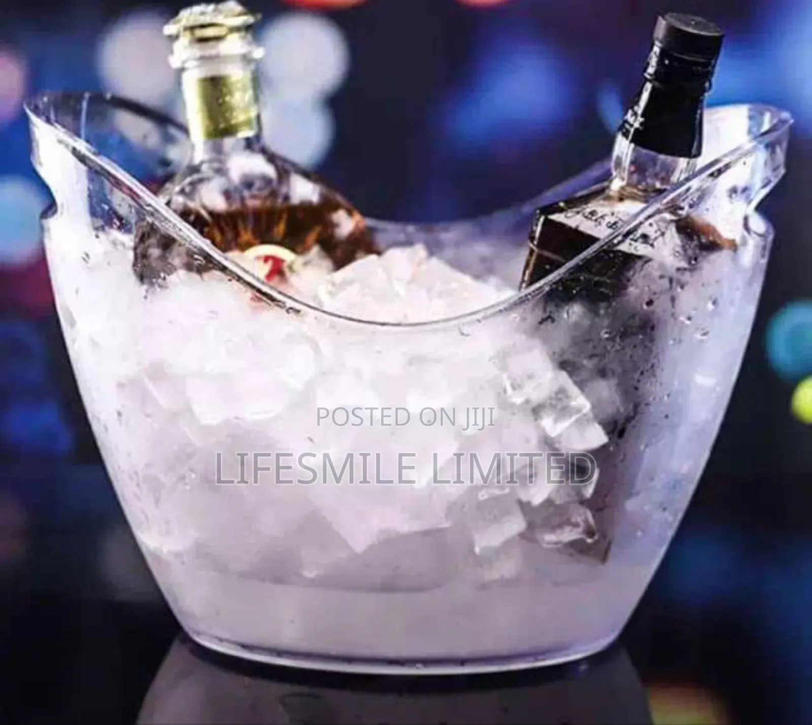 White Acrylic Champagne Buckets
