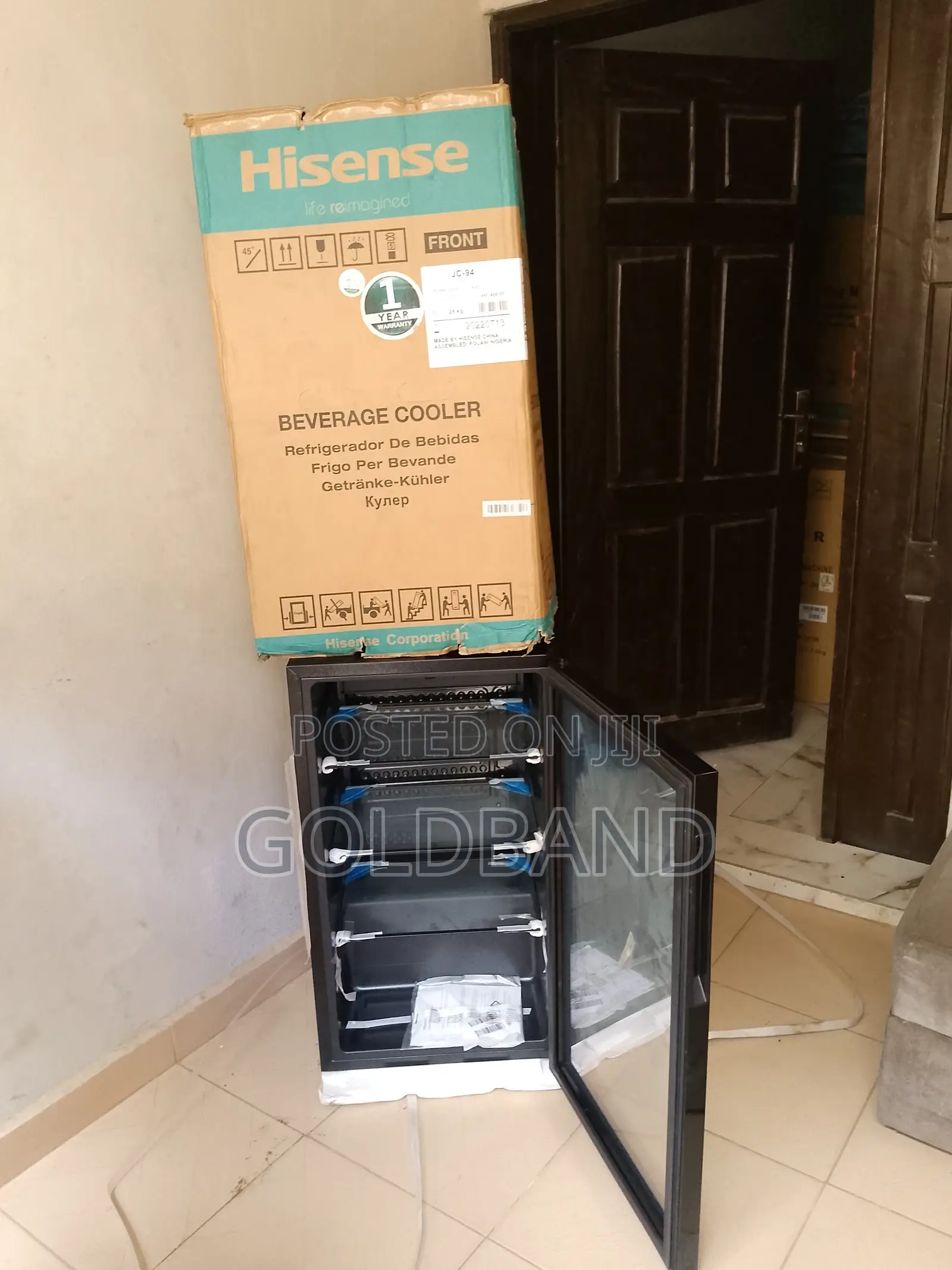 Hisense 91lnoiseless Glass Door Beverage Chiller Jc-94