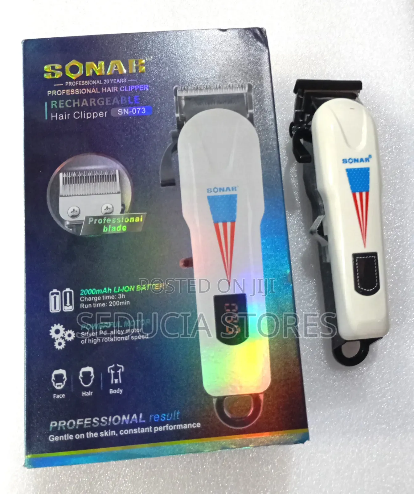Sonar Professional Rechargeable Hair Clipper SN-073